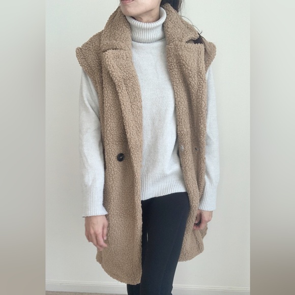 WINTER TEDDY LONG VEST - Picture 7 of 8